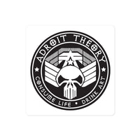 Skull Logo Black Sticker