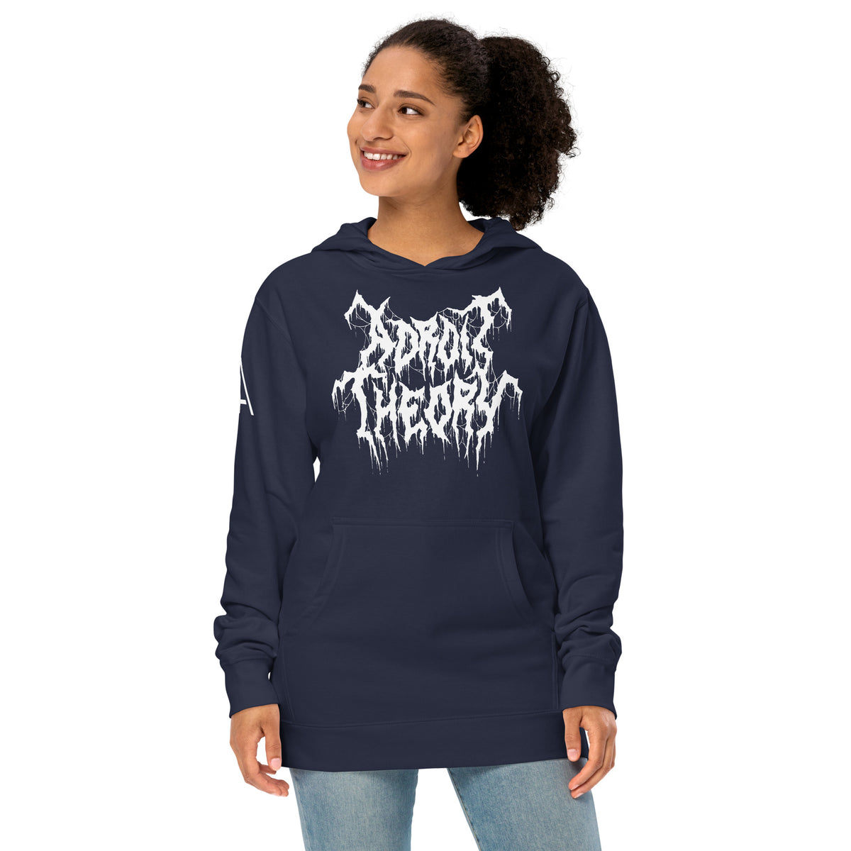 Hoodie: Unisex Midweight Independent SS4500 - Adroit Theory Name Metal Logo