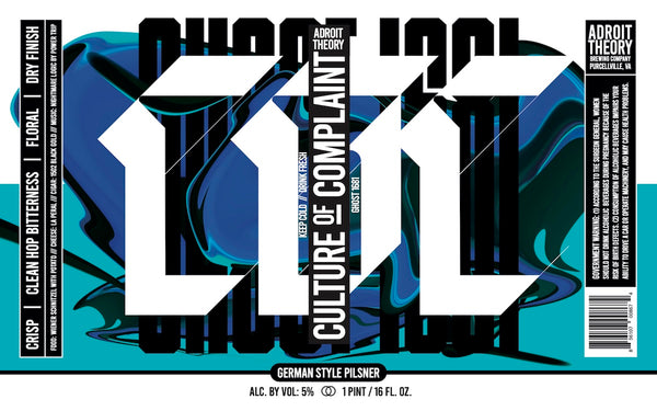 PRE-ORDER: Culture of Complaint - German Style Pilsner